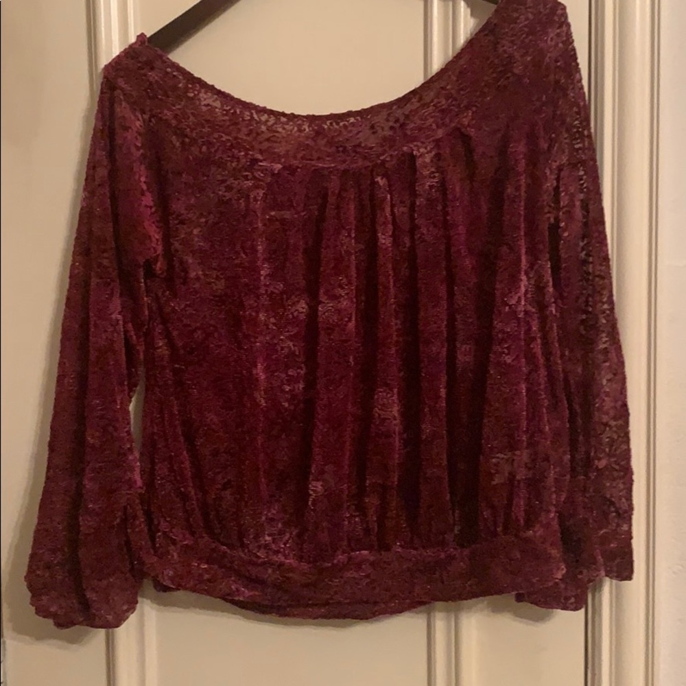 Free People Ginger Berry Velvet